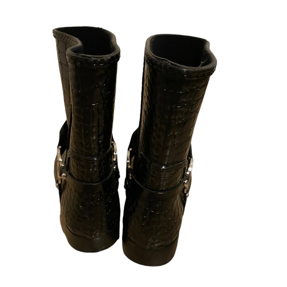 Michael Michael Kors Croc embossed rubber boots size 6 - Picture 3 of 7